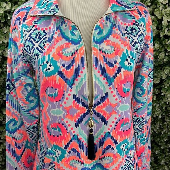 Lilly Pulitzer UPF 50+ Skipper Popover Dress Solar Opposite - Picture 10 of 14